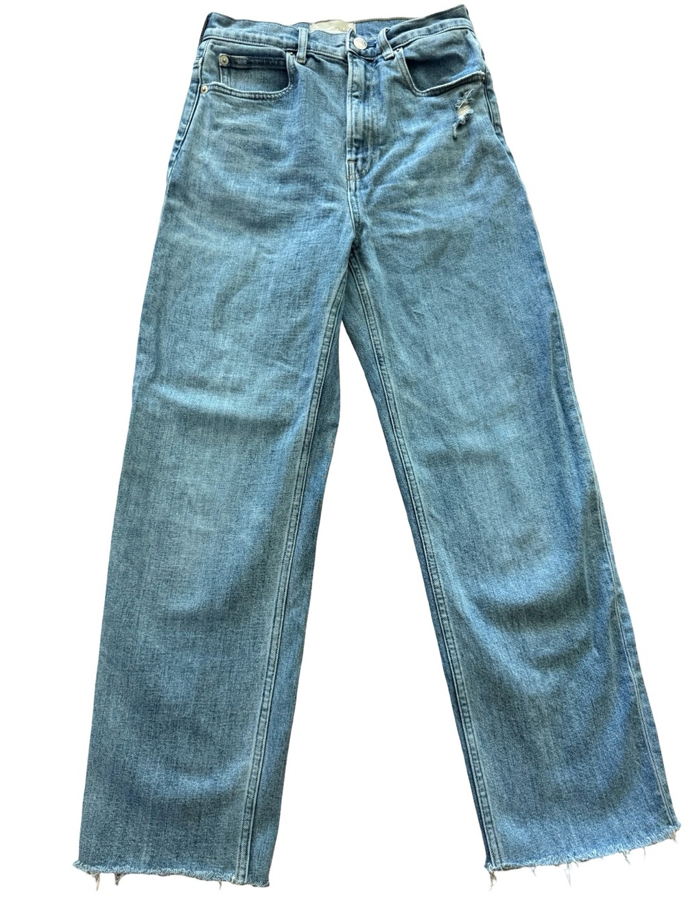 Light Blue High-Rise Straight Leg Women’s Jeans
